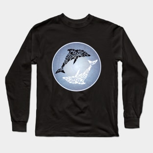 Dolphin Yin Yang Long Sleeve T-Shirt